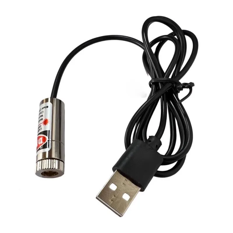 USB Laser pointer/Copper Laser Head Red Dot/Line/Cross 12mm 5mw Adjustable focus Diode Industrial grade Laser Module Positioning