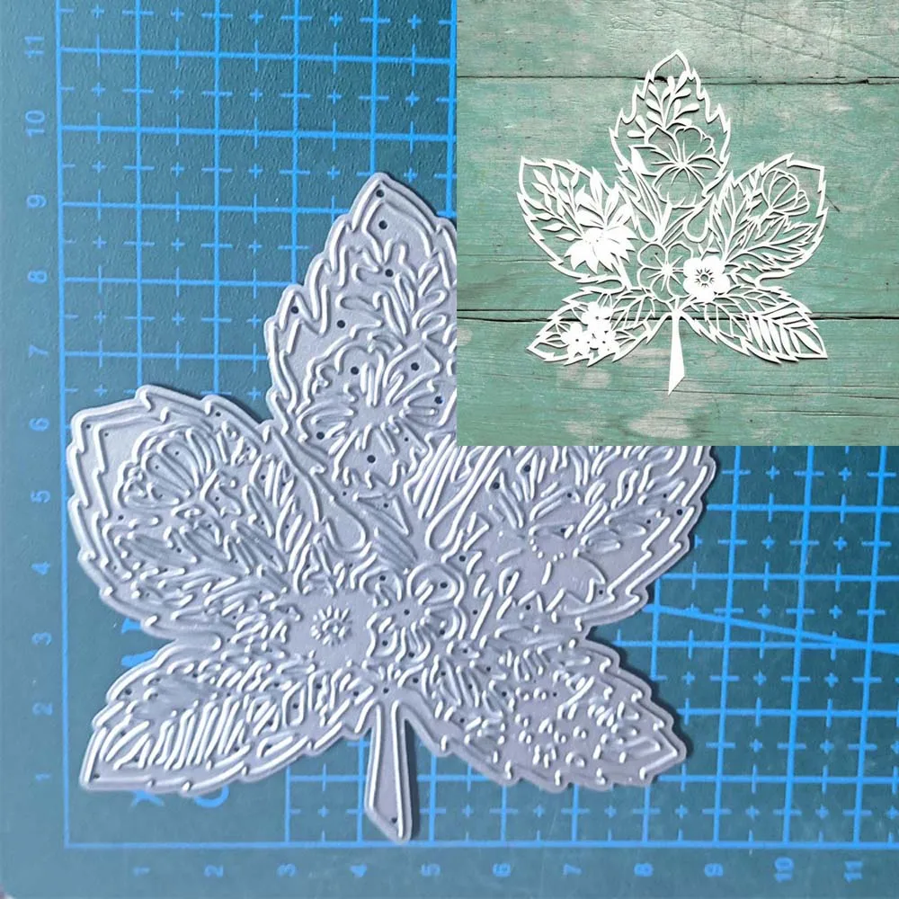 Ahornblätter Blatt Metall Schneid stempel Schablone DIY Scrap booking Album Papier karte Vorlage Form Prägung Handwerk Dekor atio