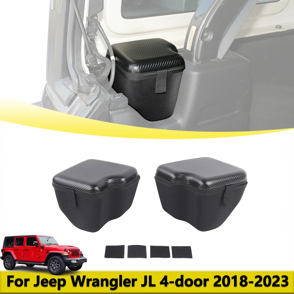 

Боковой органайзер для багажника с крышкой для Jeep Wrangler Jl Rubicon 4-дверный 2018-2023, задний ящик для хранения инструментов в багажнике, аксессуары для автомобильных запчастей