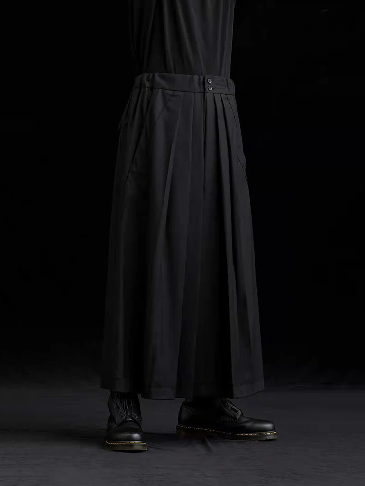 MAMELICCE Kendo pant Japan style Culottes new in pants men\'s clothing Men trousers Owens Unisex Pants women pants