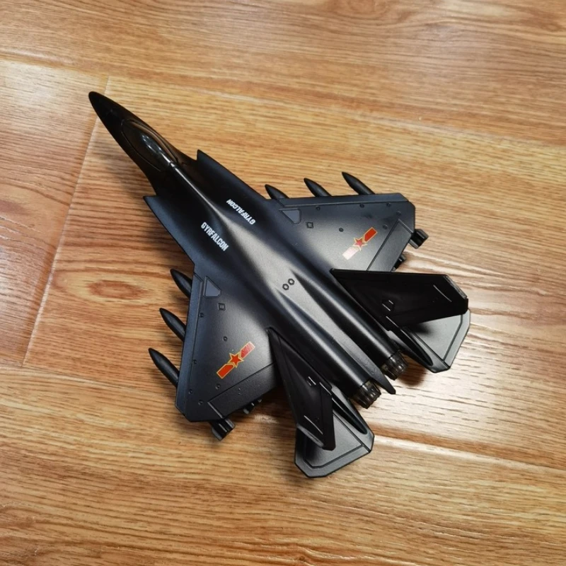 

J-31 Stealth Fighter Alloy Fighter Model Jet Plane Scale Model with Stand Collection Decoration Childrens Toy Gifts