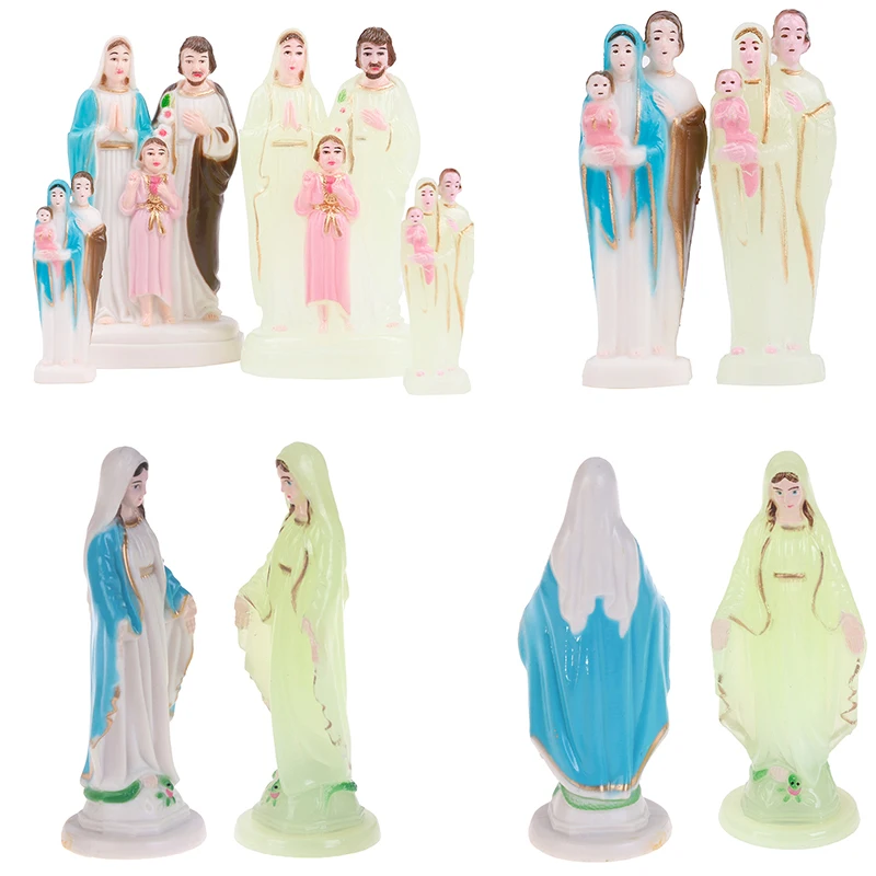 1pc Catholic Mary Statue Madonna Handmade Virgin Mary Statue Jesus Home Decor Gift Home Desktop Decoration