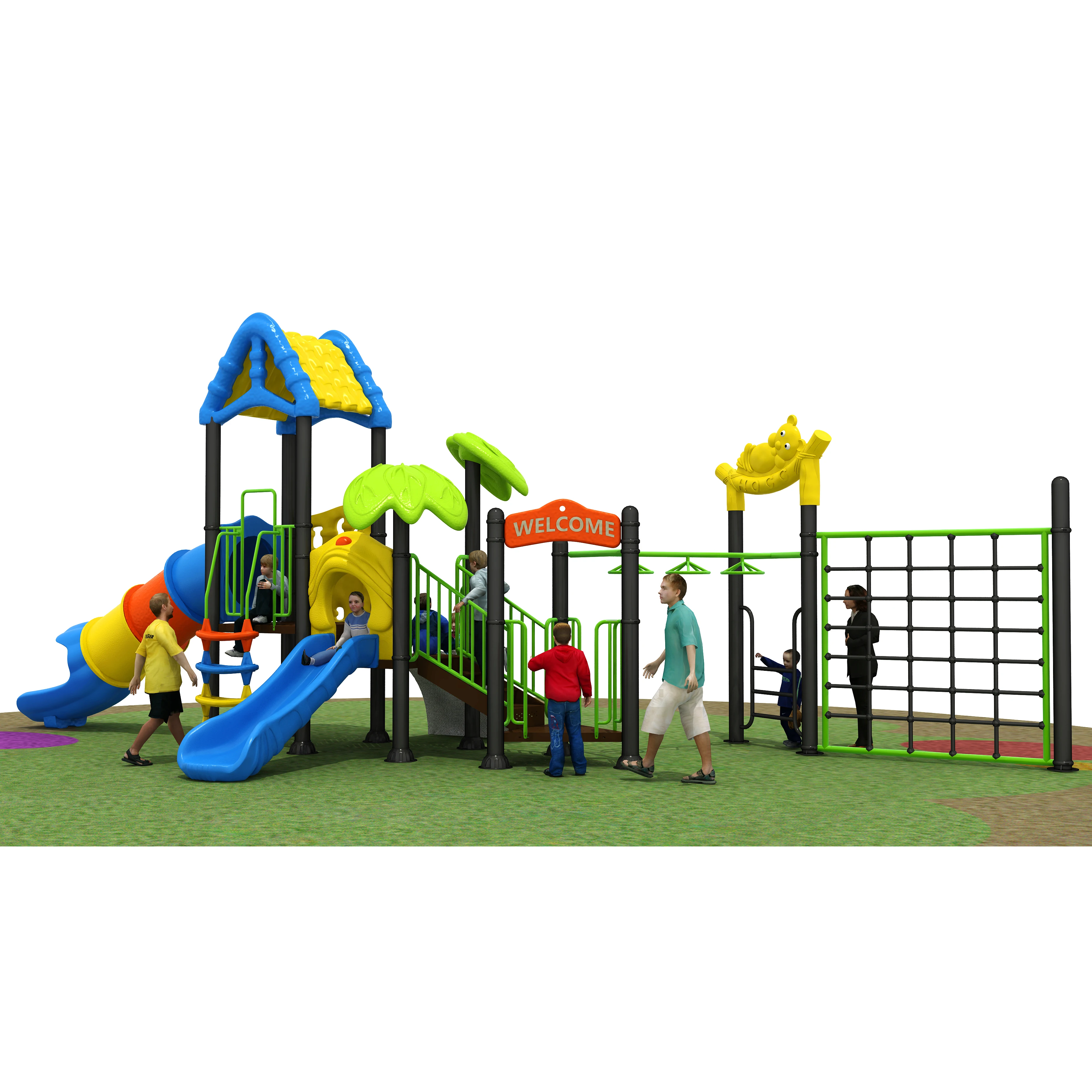 Exported to Poland CE Approved Outdoor Playground Structure For Kids