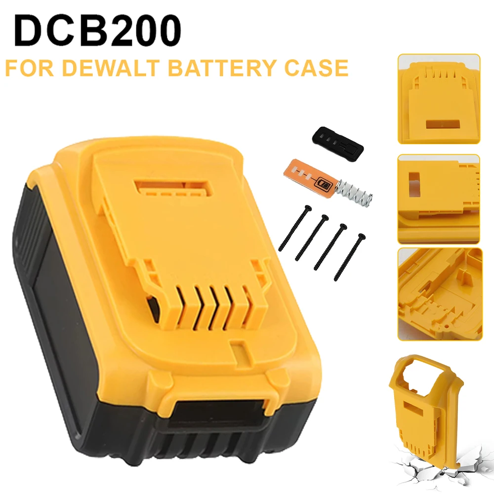 

DCB200 18V 20V Li-Ion Battery Plastic Case PCB Protection Circuit Board Fit For Dewalts Li-Ion BatteryProtection Shell