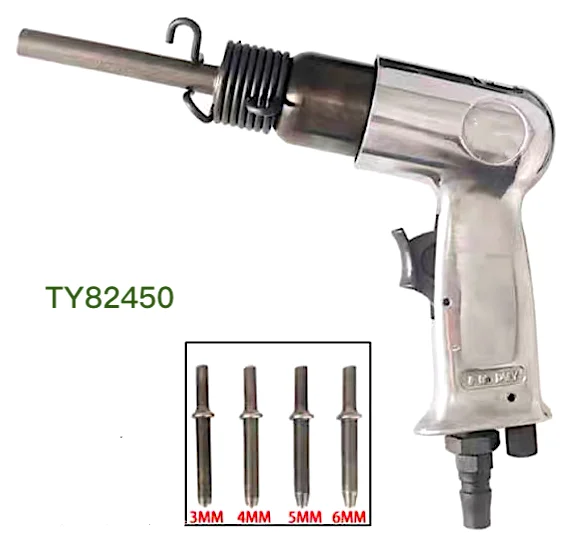 

TY82450 Tarboya 4,500 BPM, Pneumatic Riveting Hammer designed to set Tubular Rivets CUPPED BITS advertisement tools