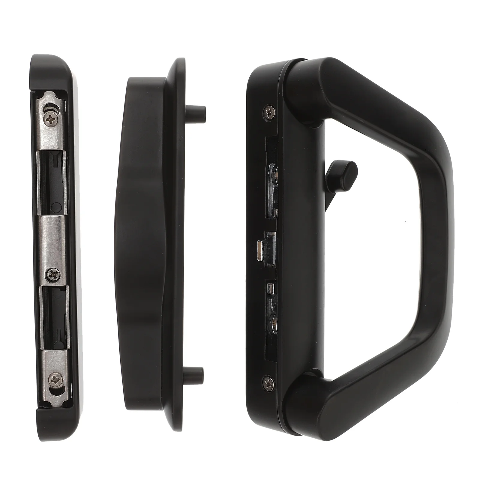 1 ensemble 1 ensemble serrure de porte coulissante en alliage de Zinc pour armoire de Patio armoire verre Garage hangar poignée droite gauche ensemble de serrures matériel