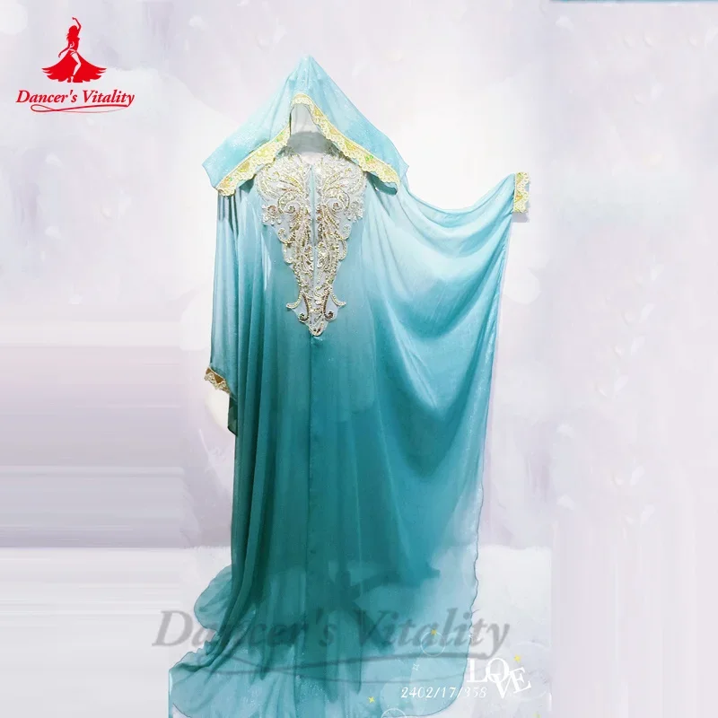 

Belly Dance Coat Long Sleeve Robe Competition Clothes Tango Cha Cha Dancewear Female Adult Customsized Oriental Costumes