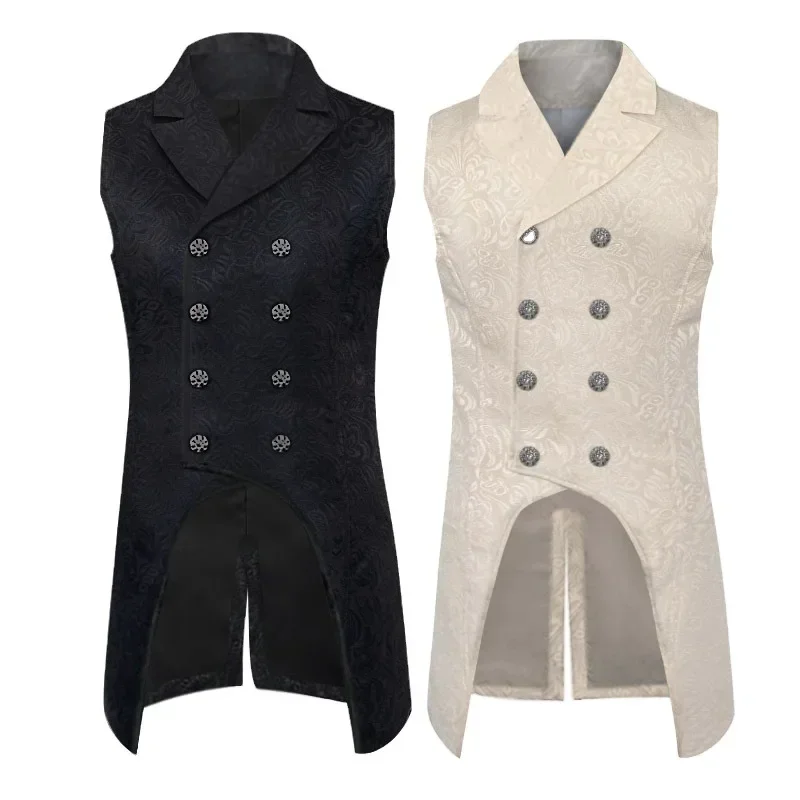 

Men's Medieval Coat Solid Color Fashion Steampunk Retro Costume