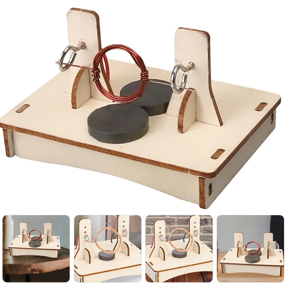 

1 set 1 Set Diy Electric Motor Kit Wooden Science Experiment For Kids Stem Building Project Educational Assembly Craft Activity