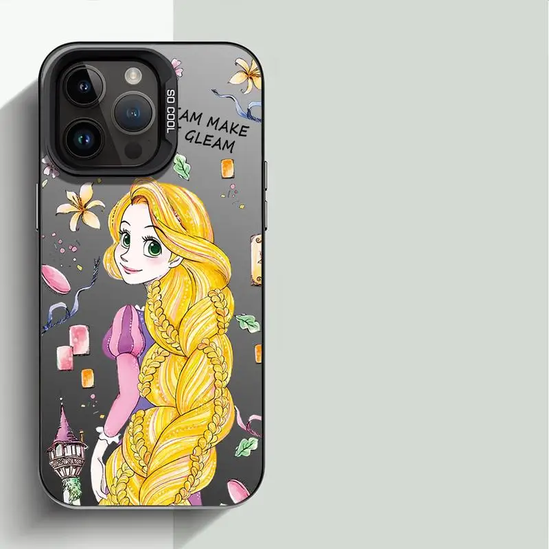 Disney Little Princess Girls phone cases for Apple iphone 14 pro max case 15pro se 13 funda iphone 11Pro 16plus 12Pro Soft Cover