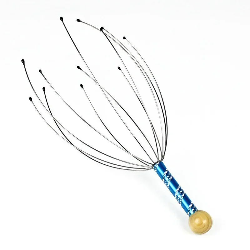 

Head Scalp Neck Stress Relief Octopus Steel Ball Massager for Head Relaxing SPA Massage Release 1Pcs