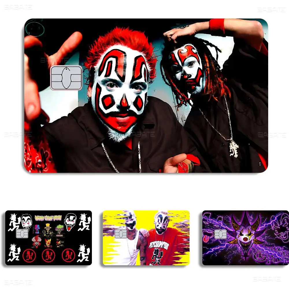 classic RAP Band I-Insane C-Clown P-Posse Diy Credit Debit Card Sticker Party Sticker Decoration Waterproof Small Chip Card