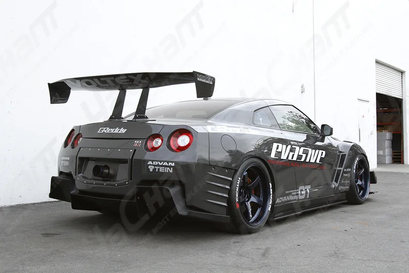 Car-Styling FRP CF Carbon Fiber Universal VLTX Type 7 SWAN NECK Style 1600mm GT Wing Spoiler Fit For EVO7 8 9 GTR35 E36 S2000