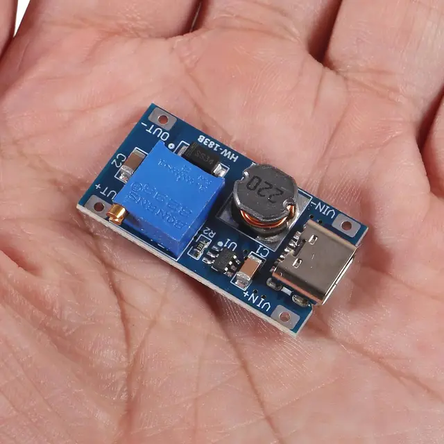 10 sztuk MT3608 regulowany moduł konwertera DC-DC Boost 2V-24V do 5V-28V 2A Micro USB typu C wtyczka regulator napięcia
