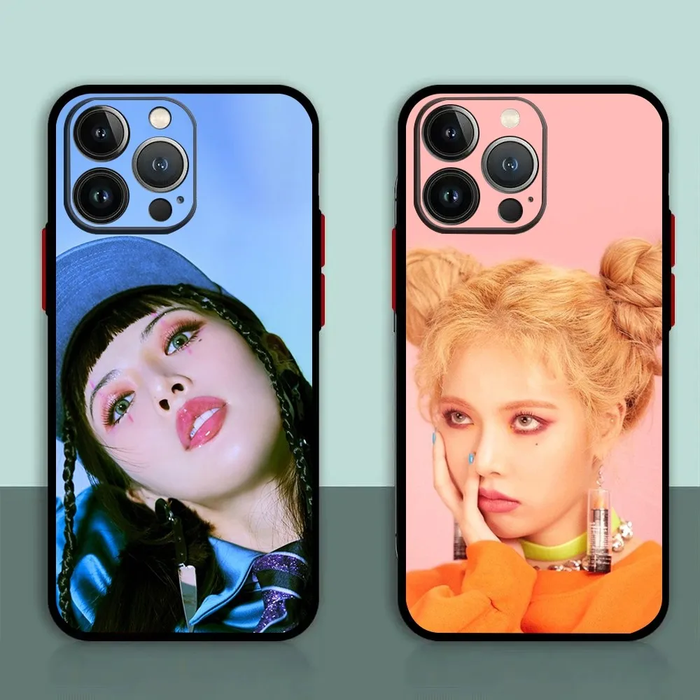 

KPOP K-Kim HyunaA Phone Case For iPhone 11,12,13,14,15,XS,XR,X,Mini,Pro,Max,Plus Shell