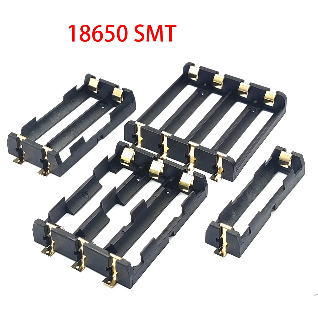 18650 Series Batteries Holder 18650 SMD SMT Battery Box 18650 Battery Case 1/2/4 Slot 18650 Battery Holder