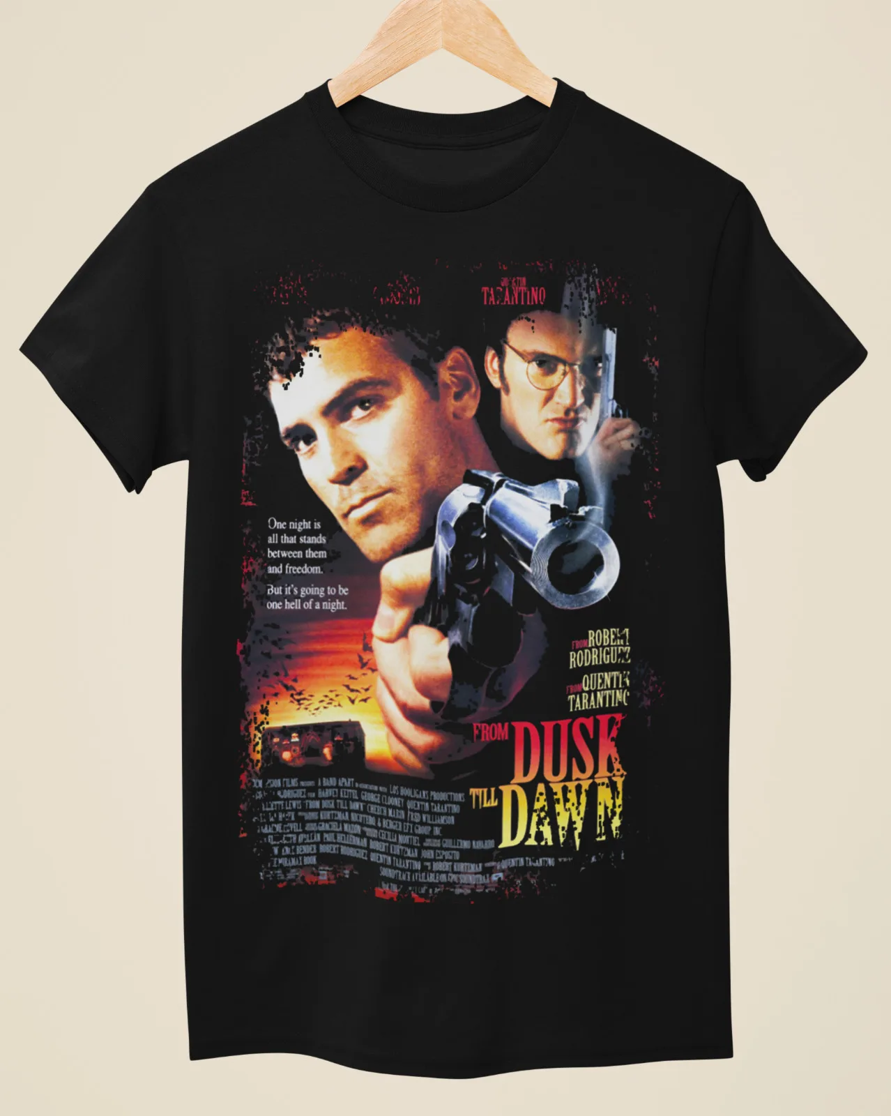 From Dusk Till Dawn - Movie Poster Inspired Unisex Black T-Shirt