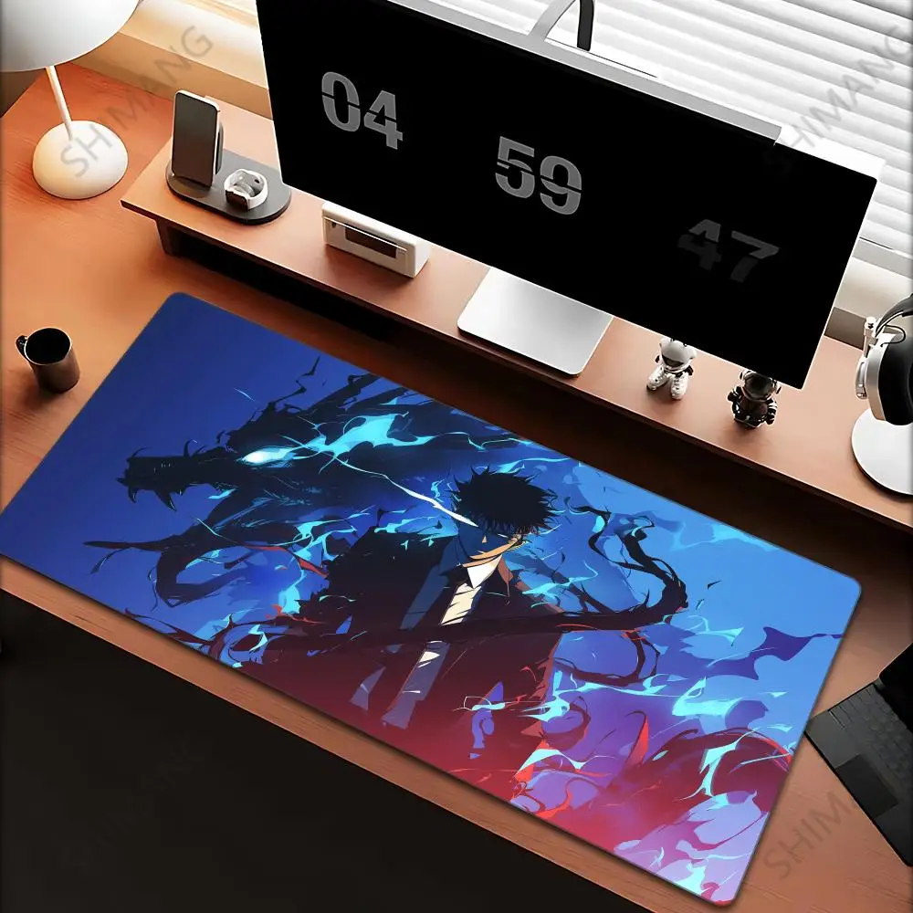 

Sung Jinwoo Mouse Pad Tablet mouse Pad Laptop xl desktop mouse pad, cute HD Rainbow Gaming keyboard pad, csgo Player, 90x40