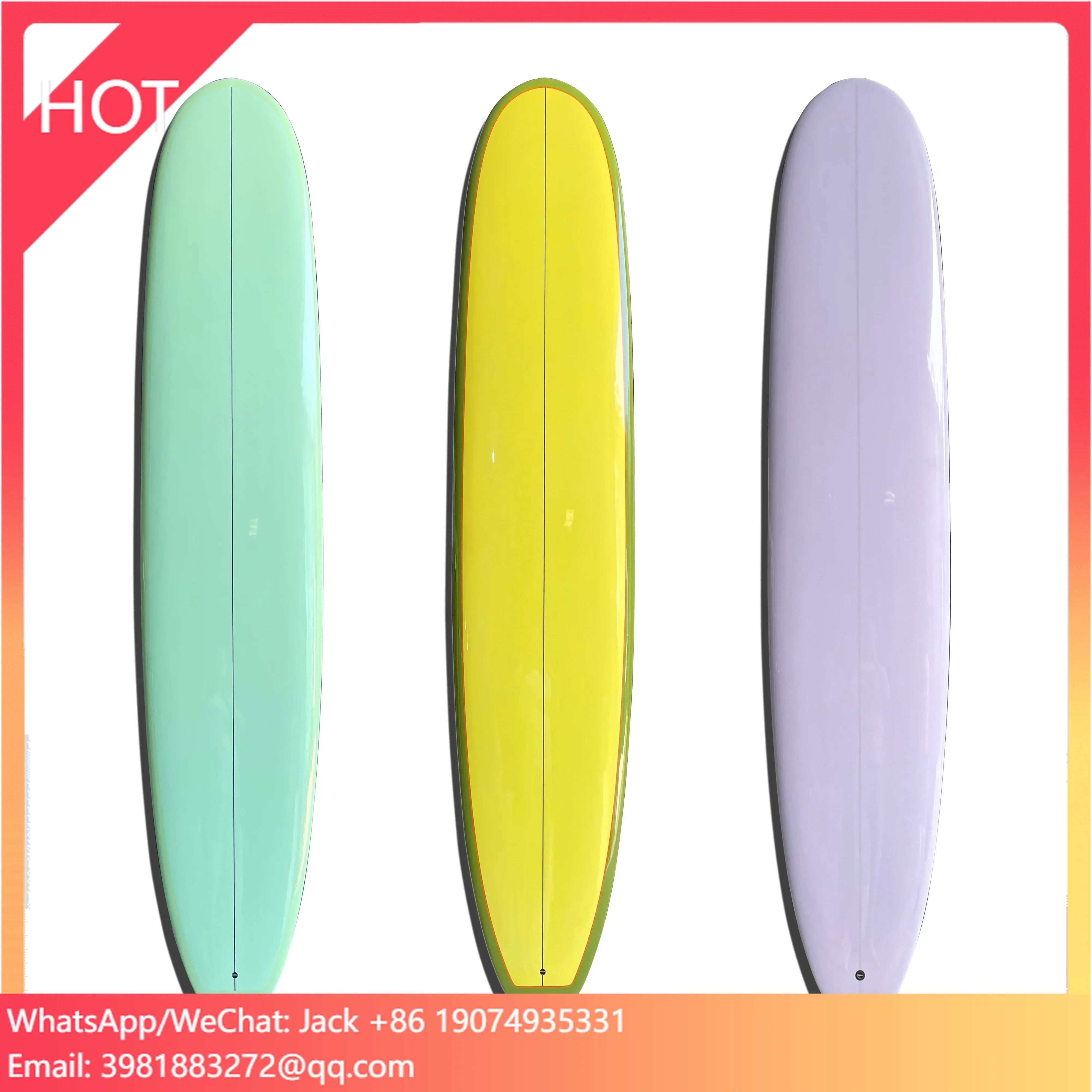 

High Performance Customized Epoxy Eps Foam Surfboards 9'1"* 22 1/5" * 2 4/5" Long Board