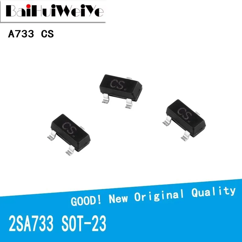 100PCS/LOT A733 2SA733 CS SOT-23 SOT SMD Transistor New Good Quality Chipset