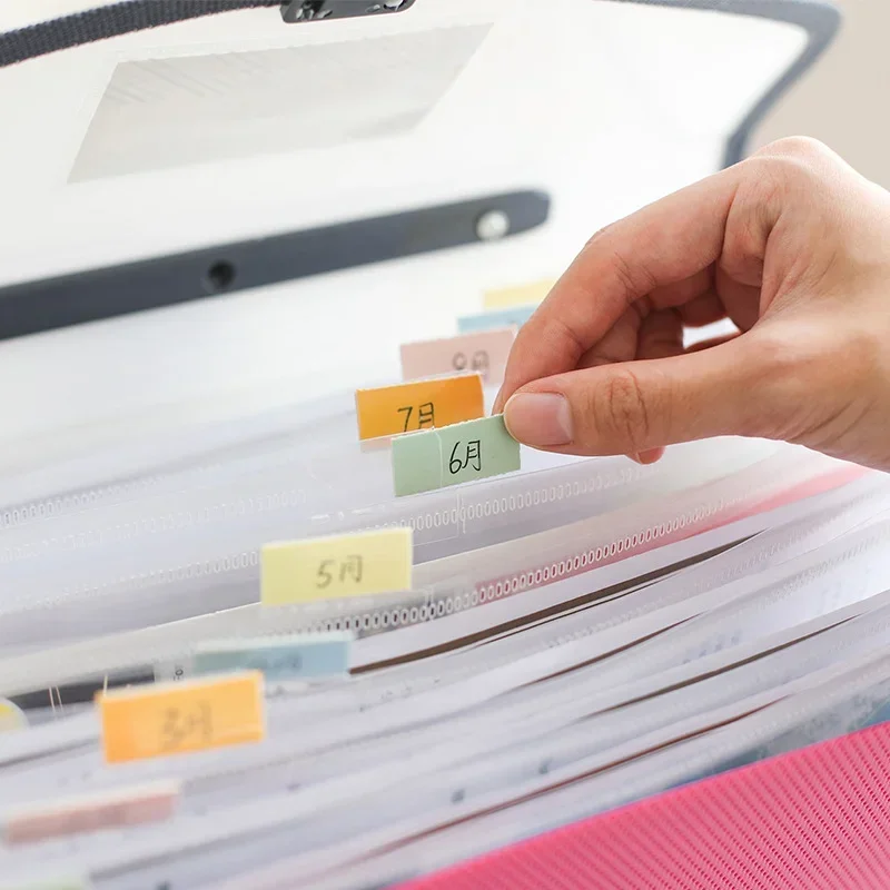 A4 Expanding Wallet File Folder Paper Document Storage Organ Bag Holder Office School Organizer Case with Large Capacity and 13