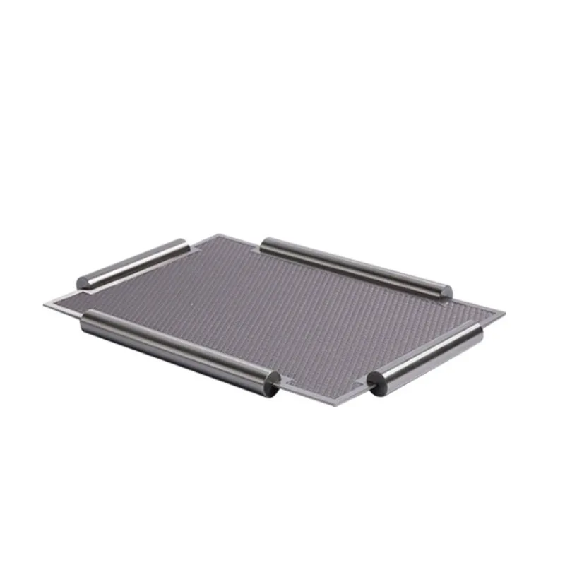 Creative metal leather tray model room, living room entrance decorative storage plate, art soft decoration ornament