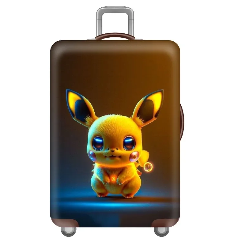 Pokemon Pikachu Luggage Cover Protective Suitcase CoverTravel The Word Suitcase Protective Covers Cartoon Trolley Case 18-32inch