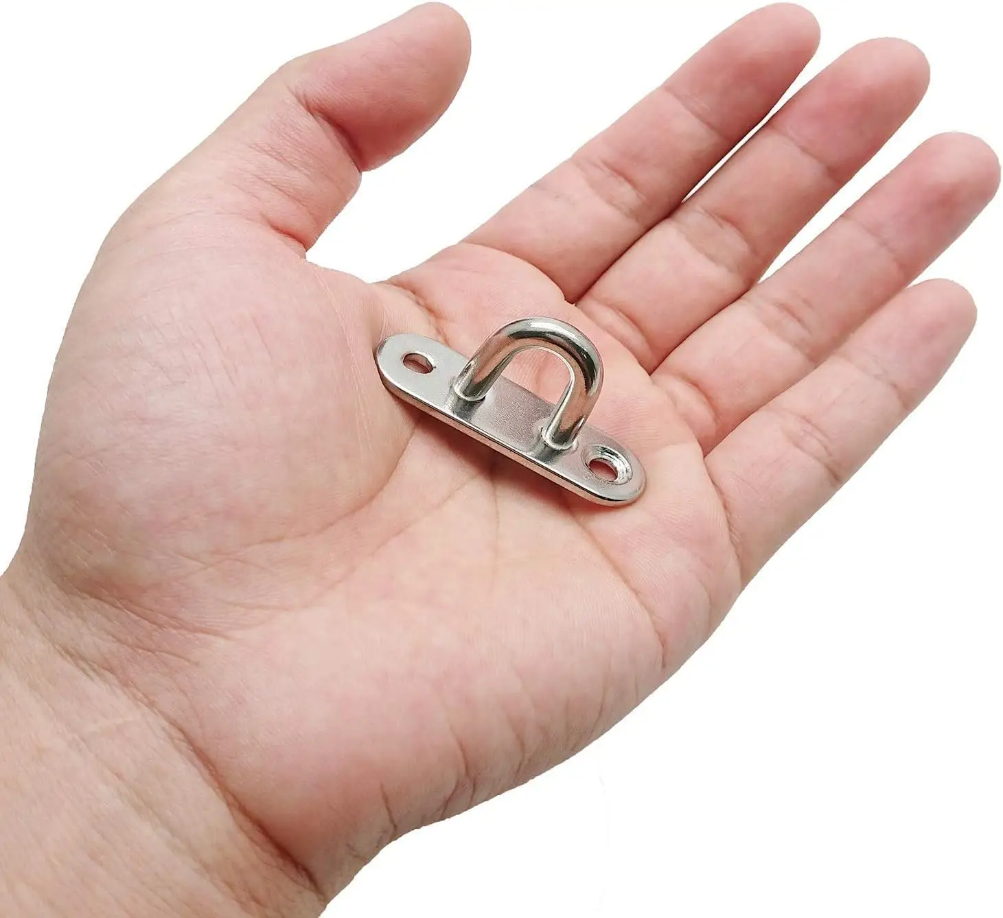 Ganchos de ventilador de acero inoxidable, ganchos de lámpara en forma de U, Base de ventilador de techo para colgar, ganchos de techo, ganchos para aplicaciones marinas, 1 ud.