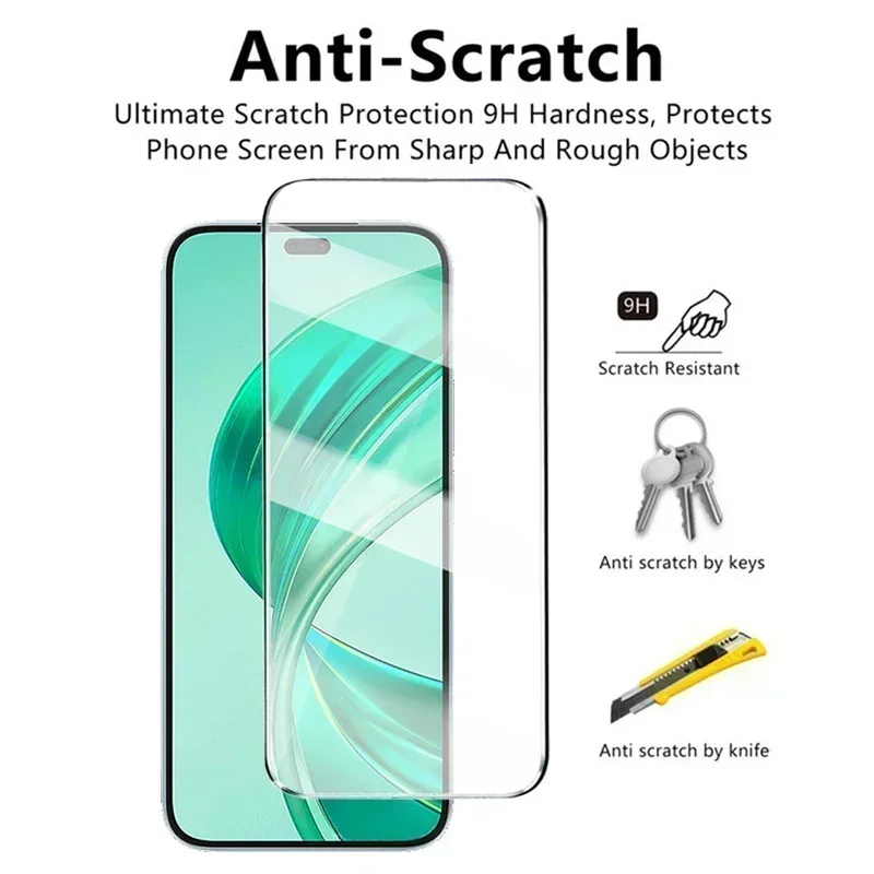 4 Uds Protector de pantalla para Honor X8B X7B 200 Lite X8 X7 X9 X8A X7A 50 SE 90 Lite vidrio templado para Huawei P30 P40 P50 P20 Lite