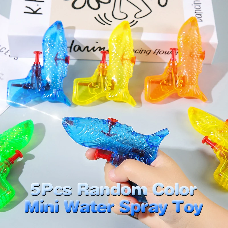 Juguete de pulverización de agua para peces pequeños, 5 uds., piscina, playa, batalla, juegos acuáticos, baño, juguete para salpicaduras, juguete de pulverización de agua para verano al aire libre