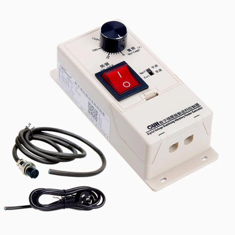 

Digital Stabilized Voltage Vibration Bowl Feeder Controller - Linear Adjustment, Auto Voltage Stabilization, Soft Start SDVC11-S