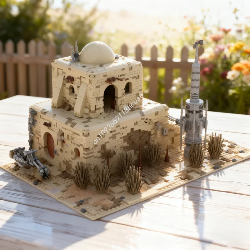 

1805 шт. MOC SW Tatooine House Star Battle Модель Строительство Рождественские подарки блоки Архитектурные игрушки Сборка Образование Кирпич Дети