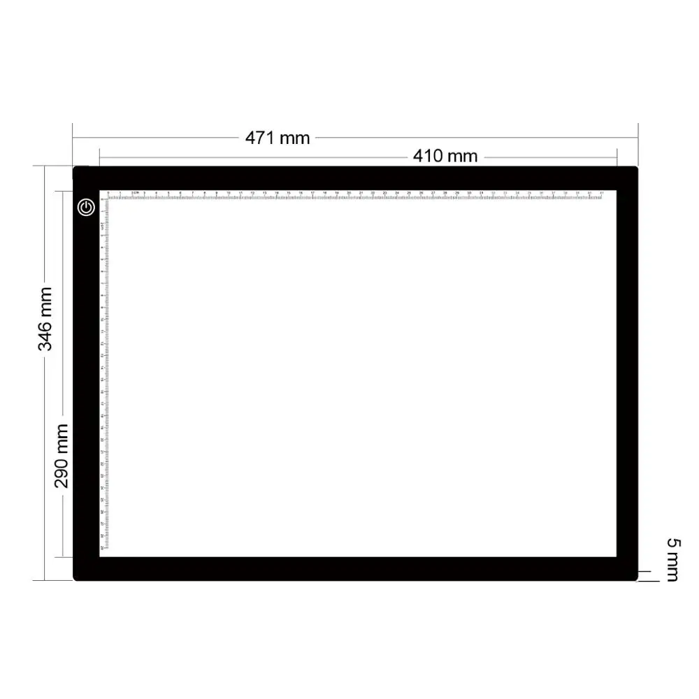 A3 Digital Graphic Tablets A4 LED Ultra-Thin Art Stencil Drawing Board for Animation Tracer