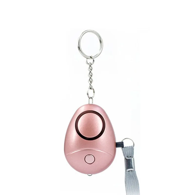 Clear cance Verkauf Artikel Frauen Mädchen Kinder 120db Anti verloren LED Licht Selbstverteidigung Angriff Notfall Sicherheit Alarm Mini Tasche Anhänger