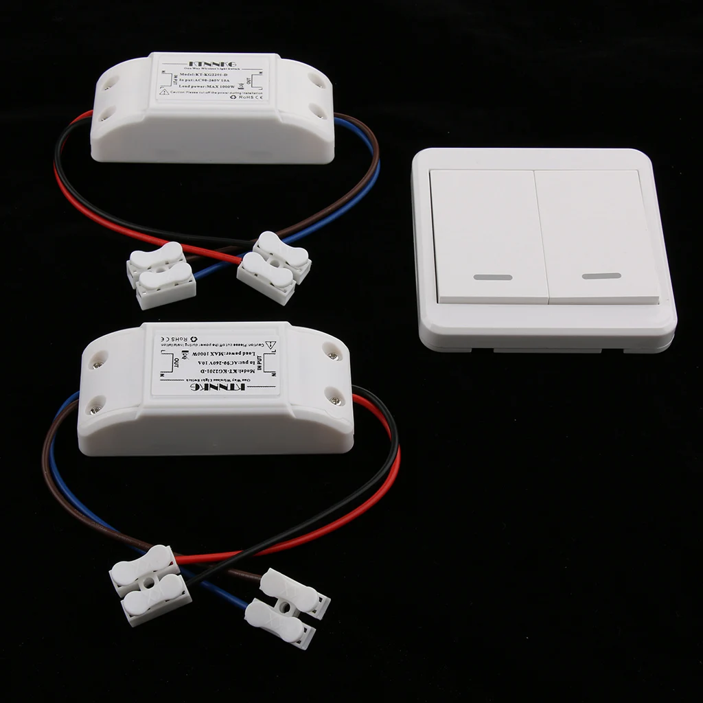 Wireless Portable Remote Controller Dual Channel 433 Mhz Remote Control for Smart Home Lights