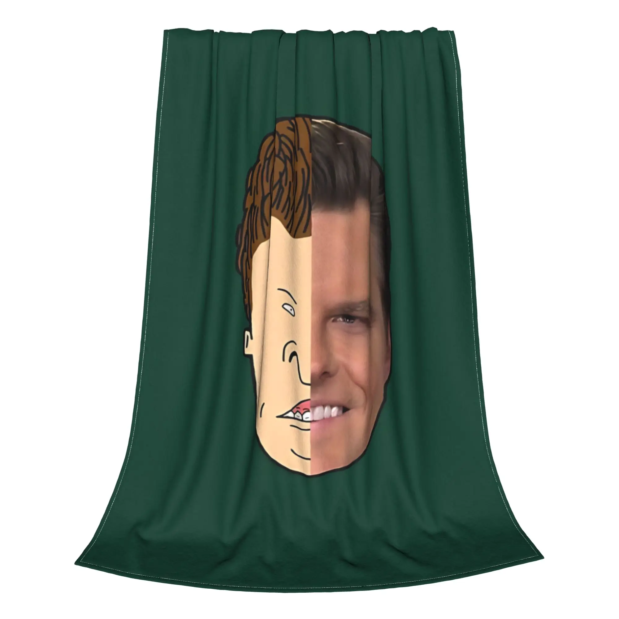 1PC Home Cute Room Decor Grunge Style Blanket Throw Blanket Beavis and Butt Head Novelty Warm Blanket All Season