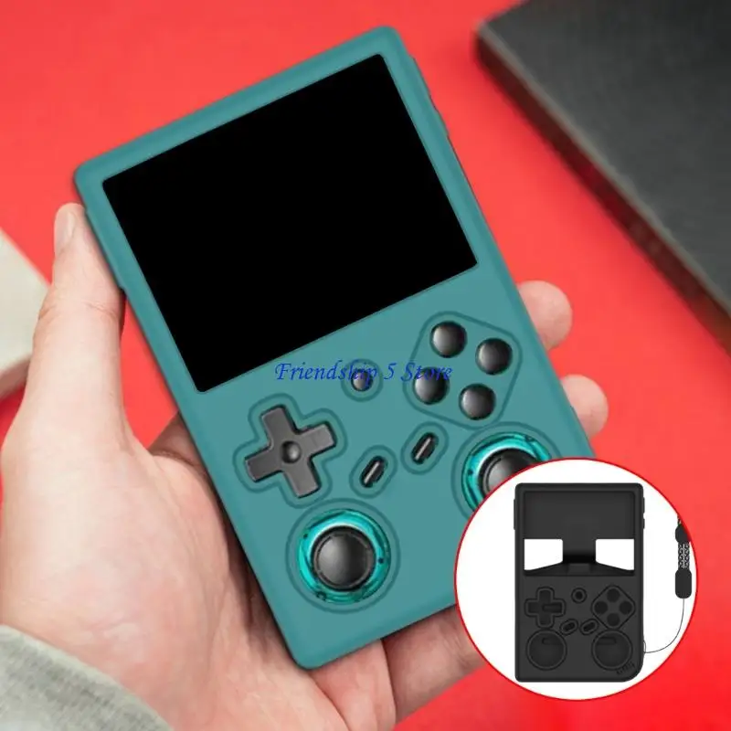 T8WC Game Console Skin Cover Protective Case for RG35XX Scratchproof Housing Shell Protective Case Cover Flexible Sleeve