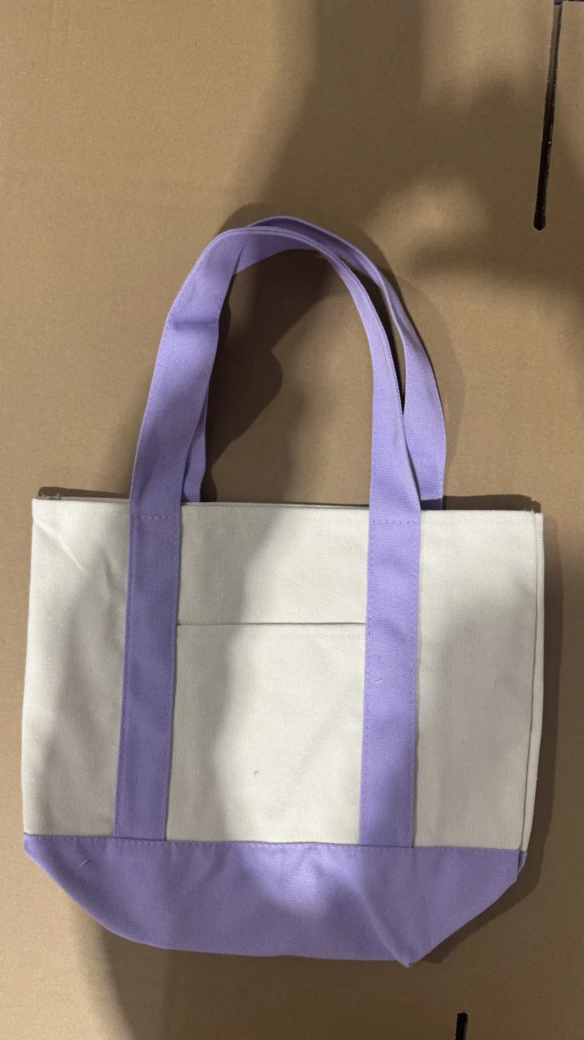 Large Canvas Tote Bag Eco-Friendly Reusable Grocery Shopping Bag Fashion Shoulder Handbag for Student Beach Camping Travel