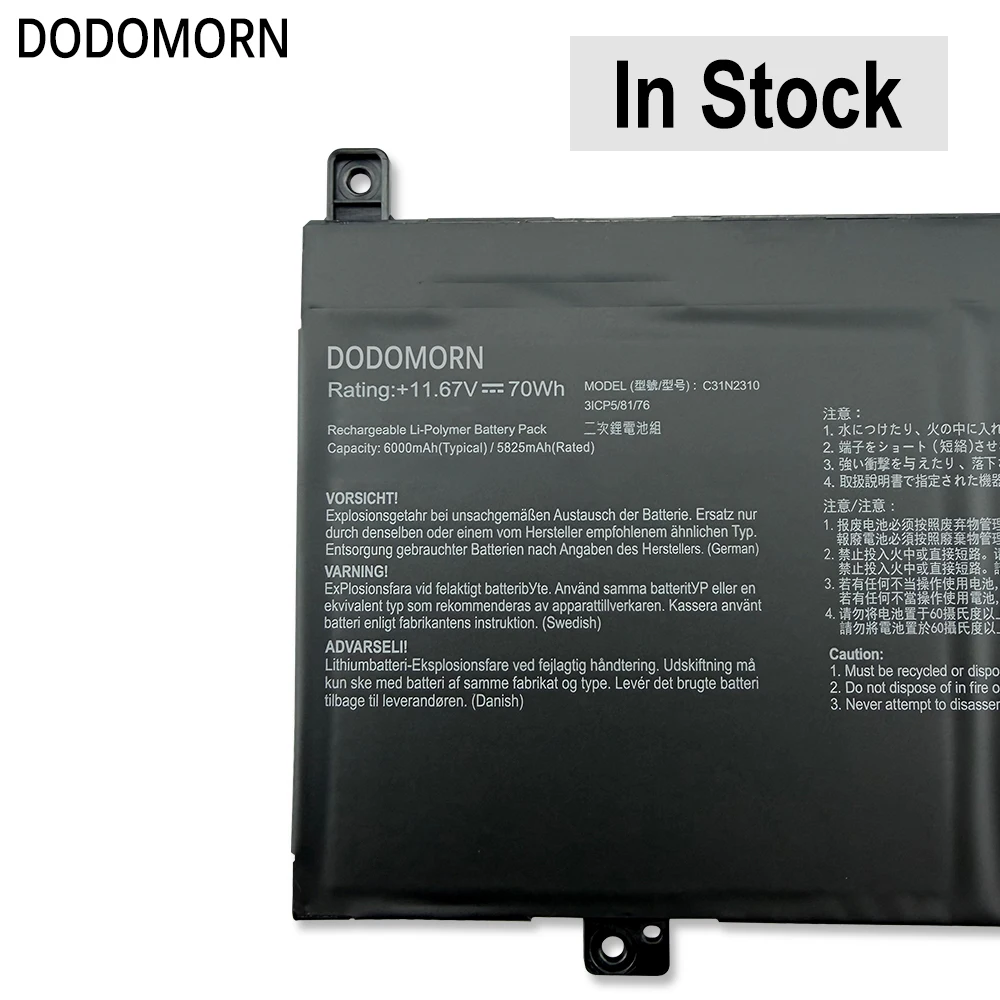 C31N2310 Laptop Battery For ASUS S5507Q S5507QAD HT5306QA 0B200-04550000 Factory direct sales