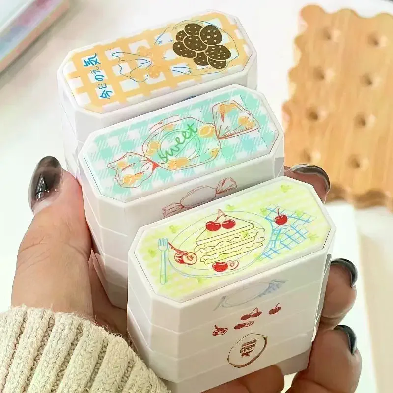 3Pcs Precision Stamps Afternoon Tea Series Layered Light-Sensitive Stamp Set For Journals Cards Gift Wrapping - view 4