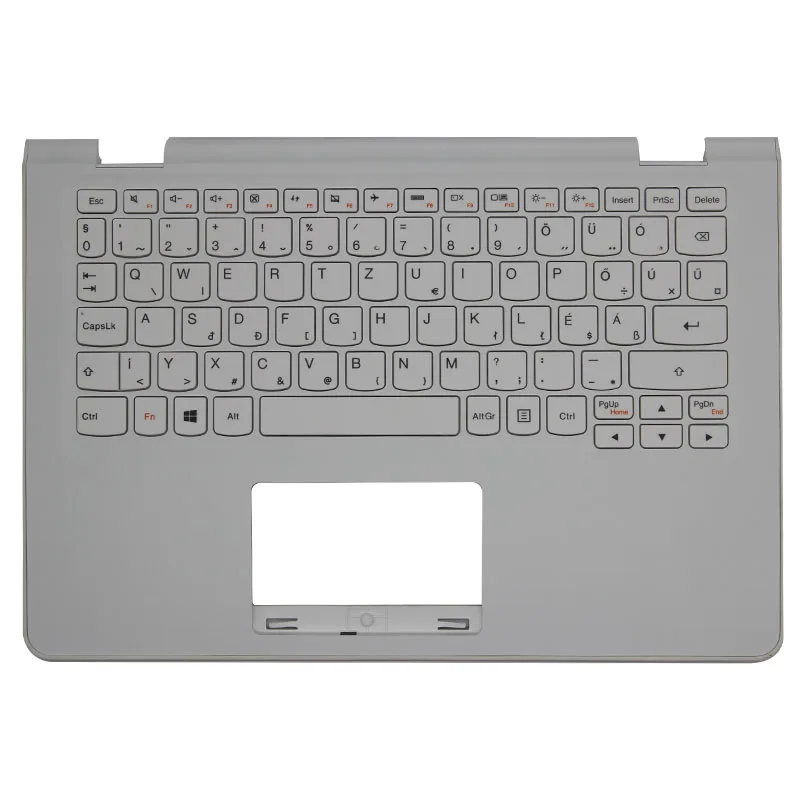 New For Lenovo Flex 3-11 Flex3-1120 1130 palmrest Hungarian keyboard upper cover 5CB0M82769,White