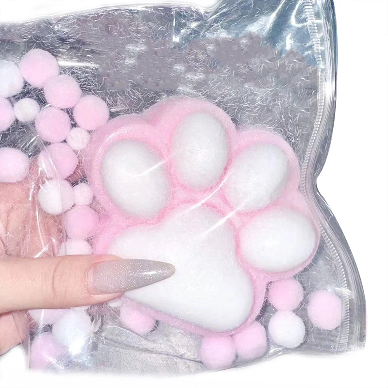 Cat Paw Squeeze Toys Kawaii Cute Slow Rebound Decompression Toy Children's Happy Sensory Toys Birthday Gift Home Decoration