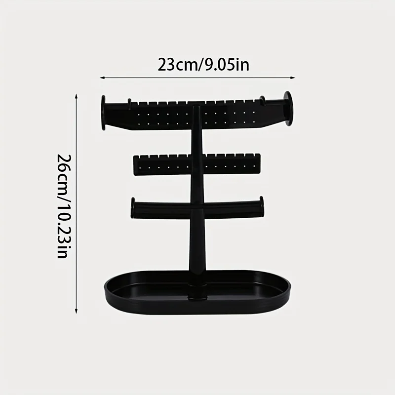 Creative Jewelry Rack With Tray Base