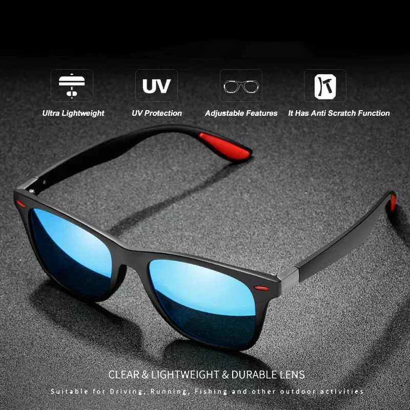 Drive Uv Beschermende Zonnebril Pc Frame Gepolariseerde Zonnebril Mannen Outdoor Sport Zonnebril Dag Nacht Bestuurder Bril