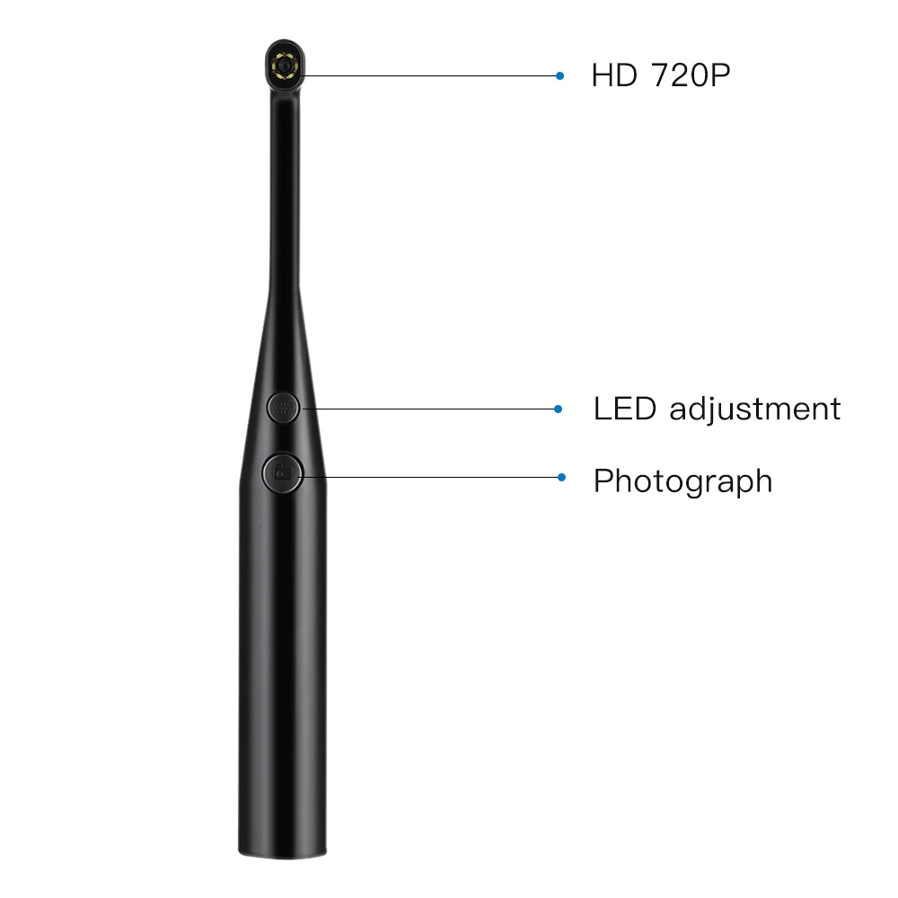 HD 200W Pixels Home Care Inspection Endoscope Camera Exam Skin、Hair Detector With 6LED Lights Pet Checking Camera For Android PC