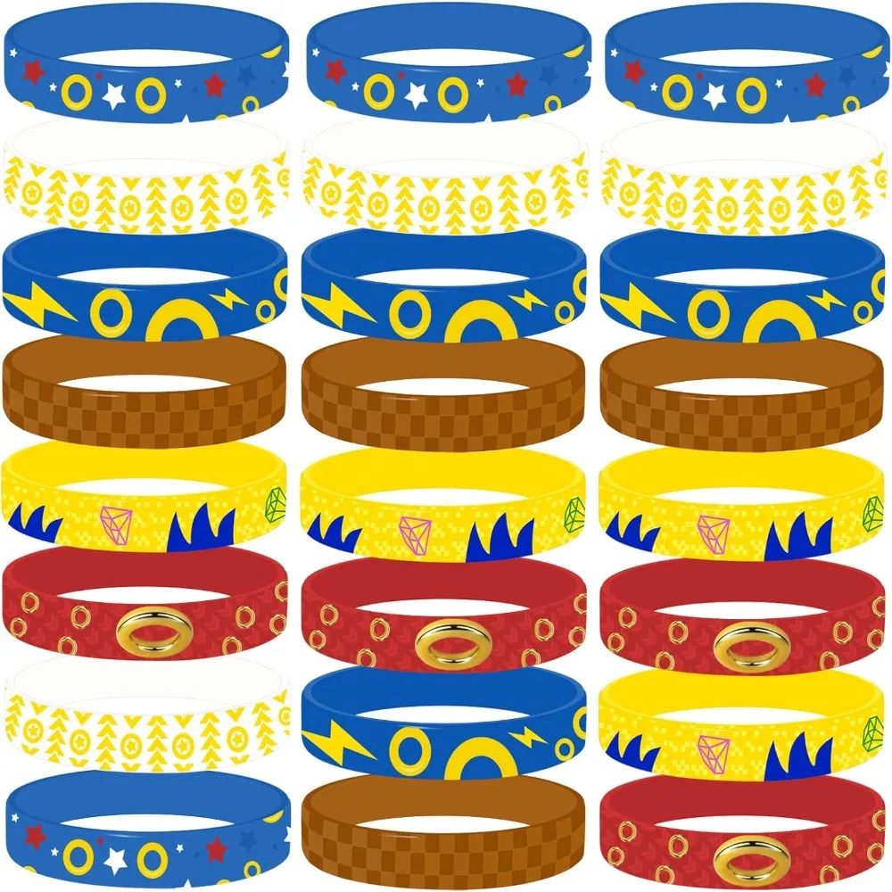 

Theme Party Favors,24 Pieces Silicone Bracelets,Birthday Decorations Party Supplies,Pinata Stuffers Goodie Bag Favors R
