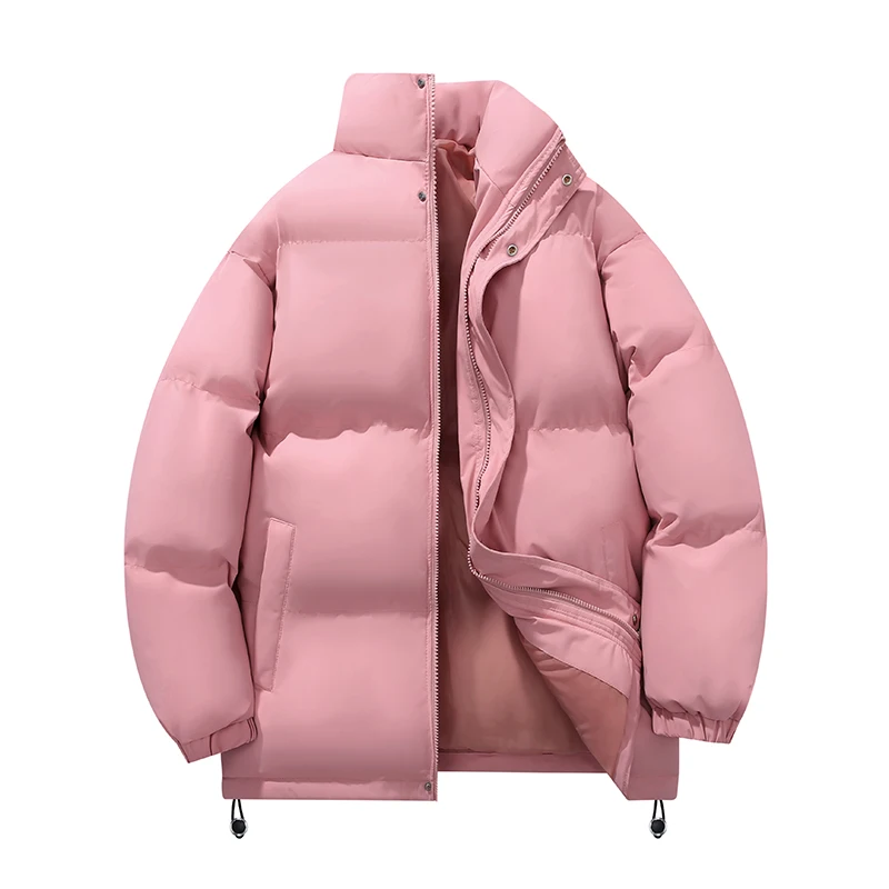 سترات دافئة ذات جودة عصرية للرجال ملابس رجالية غير رسمية مناسبة تمامًا للشتاء بياقة واقفة سترة قطنية مريحة بألوان متعددة #3