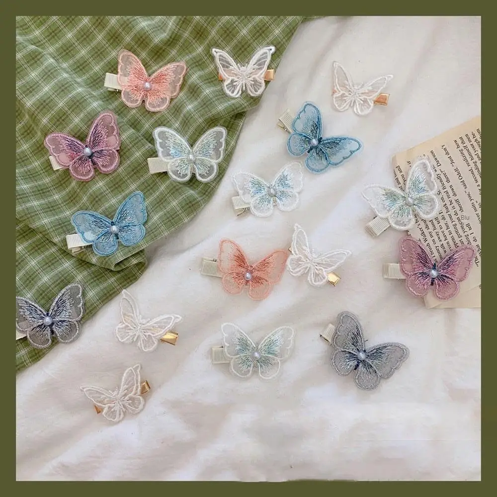 2/3/4PCS Paster Unique Design Multi Scene Use Rich Colors Butterfly Around 6cm Decorative Flower Pieces Colorful Embroidery