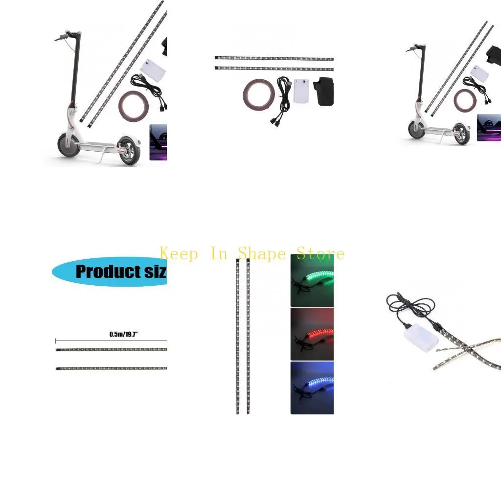 

U1JC LED Strips Light for Skateboard, Scooter, and In/Outdoor Decors for M365