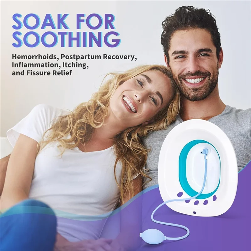 BAAG-Sitz Bath, Sitz Bath สําหรับริดสีดวงทวาร, Sitz Bath สําหรับที่นั่งชักโครก, การดูแลหลังคลอด, ที่นั่งอบไอน้ําสําหรับผู้หญิง, Flusher Hose